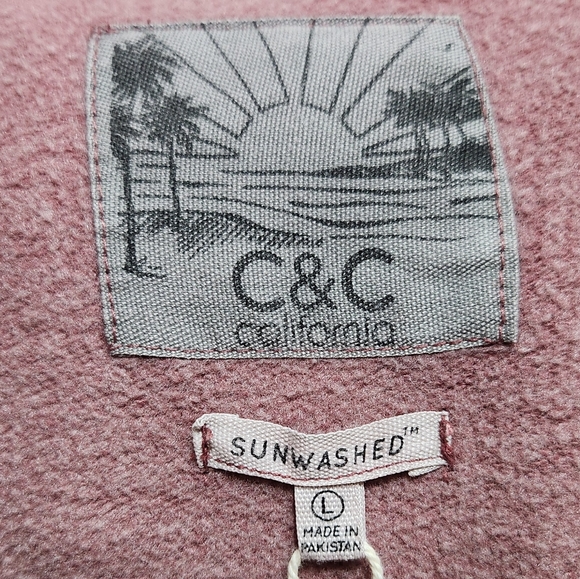 NWT C&C CALIFORNIA Sunwashed Berry Shacket Sz Large / Fall Spring Layering Cozy - Picture 2 of 12